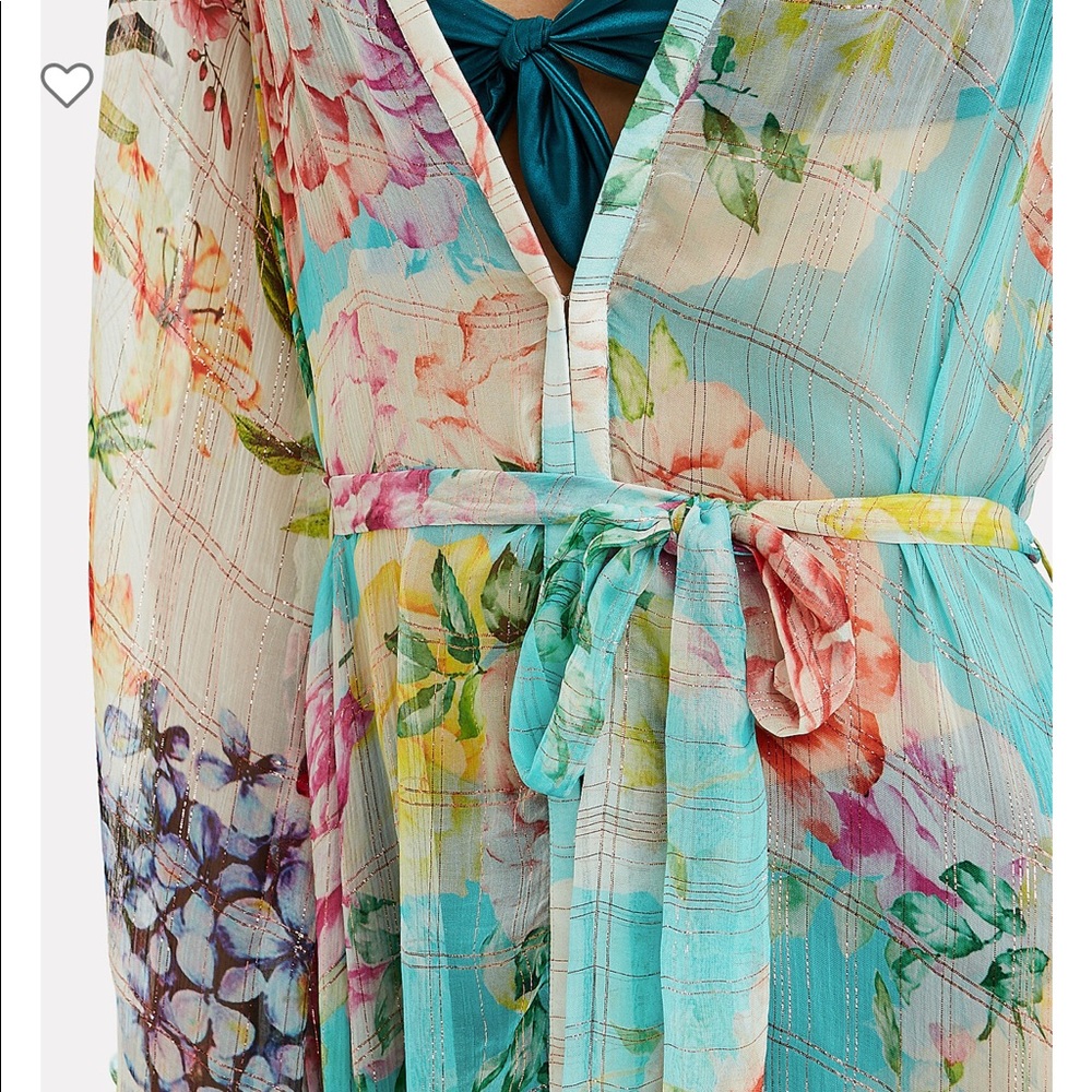 New! Rococo&Sand Sold Out Trinity Floral Cape Robe - Picture 5 of 9